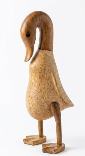Shy wooden duck - shy, 25cm