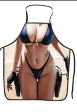 Funny Apron Sexy Lady Women Chef Cooking Kitchen Bib BBQ Aprons Novelty Gifts UK