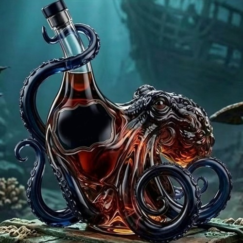 350ml octopus shaped glass - octopus,