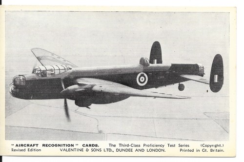 Aircraft recognition card - aircraft,