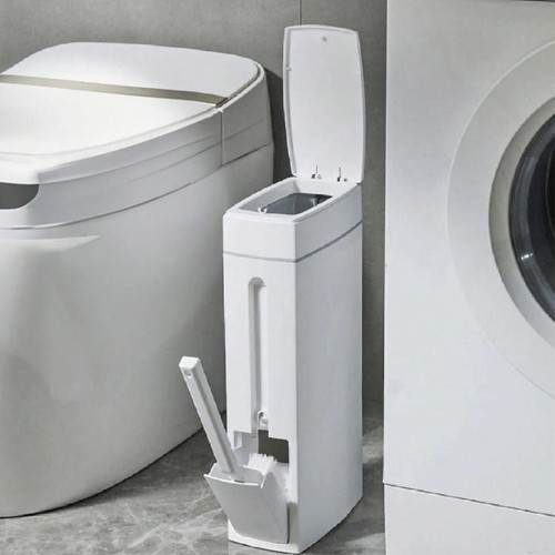 Save space bathroom trash - space,