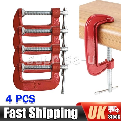 4pcs clamp set 50mm - set, (2")