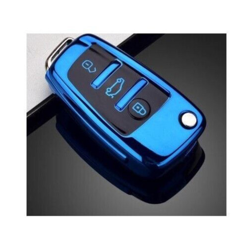 Blue car key case - key,