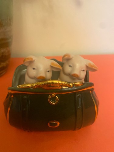 German porcelain fairing pigs - porcelain,