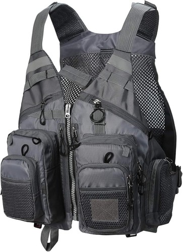 Fly fishing vest mesh multi - mesh,