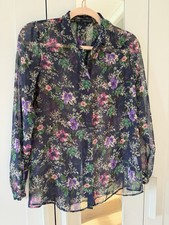 Zara Basic Floral Sheer Blouse