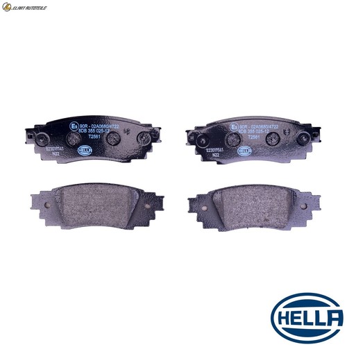 Brake pad set disc - brake, 8db
