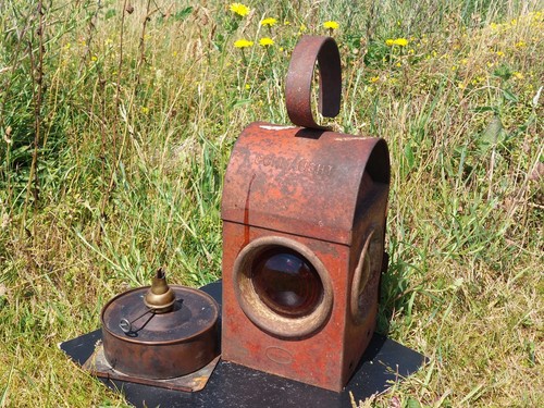Vintage railway lamp - lamp, connaught
