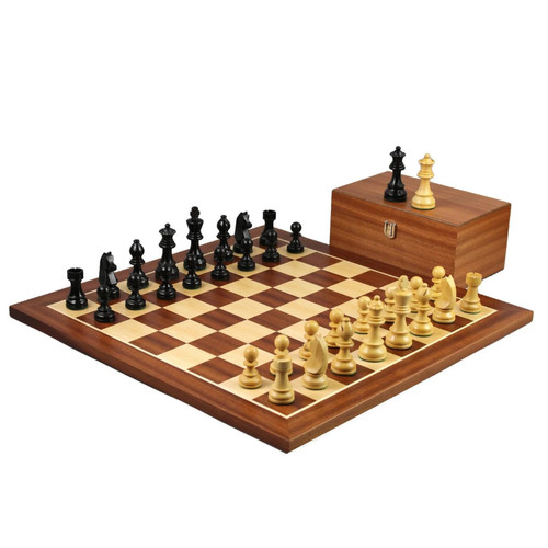 Mahogany chess set inch - mahogany,