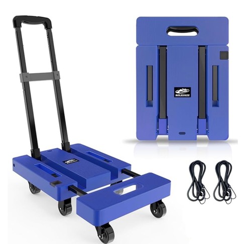 Blue heavy duty hand trolley
