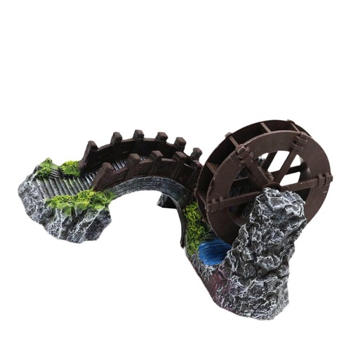 Aquarium bridge decor - aquarium, resin