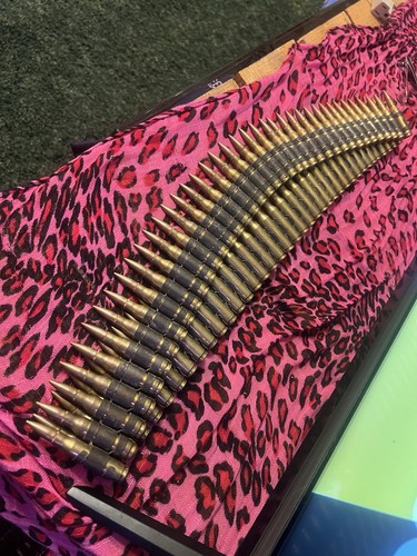 Real brass bullet - belt, punk