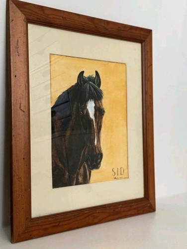 Original watercolour horse - original,