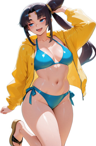 Ushiwakamaru beach smile - beach,