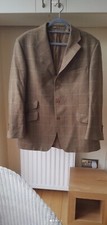 Magee Irish Tweed blue window pane Jacket size 44