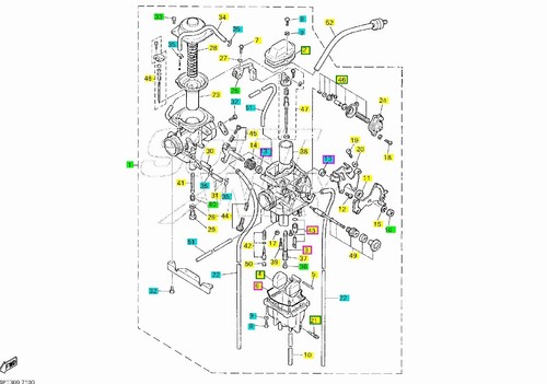 Carburetor diaphragm yamaha - carburetor, tt