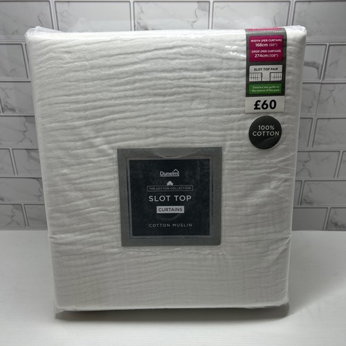 Dunelm slot top curtains - top,