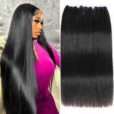 Brazilian Straight Human Hair Bundles 18 20 22” 3pcs Virgin Remy Weave 300g V146