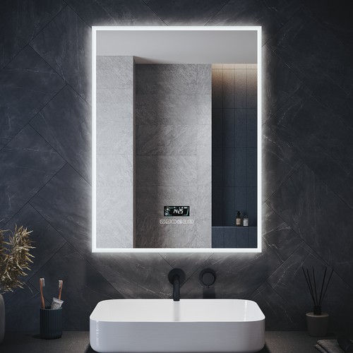 Led bathroom mirror with - led,