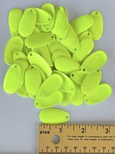 Pkg of 50 each Size 3 Frech Blades/.025 gauge/Chartreuse UV Both Sides