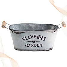  Vintage Iron Bucket Succulent Flower Pot Creative Decorative Bucket European