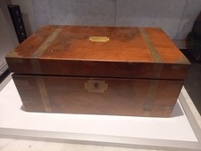 Antique Victorian Walnut Writing Slope Box