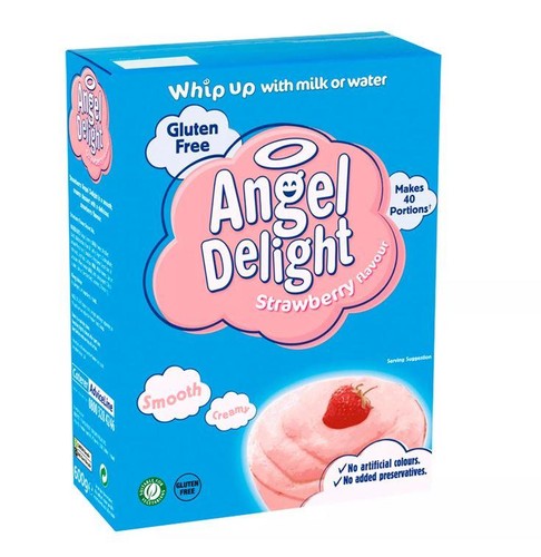 Angel delight strawberry 600g - angel,