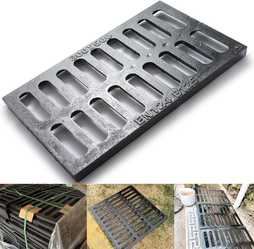 Cast iron drain grate - cast, *