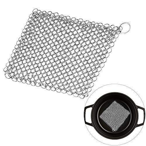 Cast iron chainmail scrubber - cast,