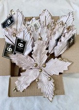 JobLot Clearance Christmas Tree Decorations Flowers Pink Wedding Event Cheap x10