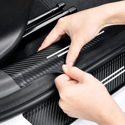 Carbon fiber door plate - carbon,