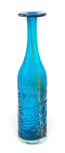Vintage mdina glass blue - vintage,
