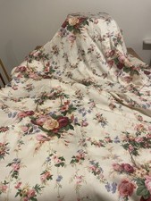 Vintage Dorma Country Diary Pencil Pleat Cottage Floral Curtains 66x71 inches