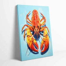 Lobster Pop Art Stretched