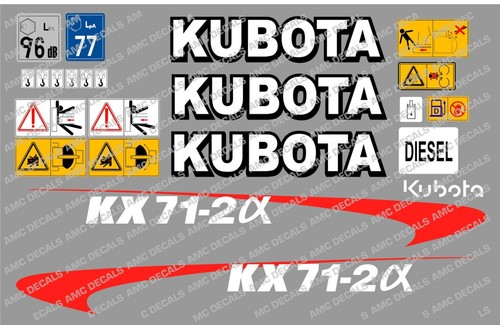 Kubota kx71 mini digger - kubota, kx71-2a