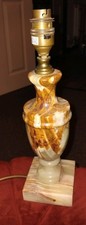 Small Solid Onyx Table Lamp