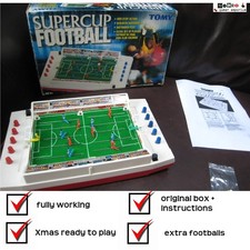 Tomy Super Cup Football GAME -  Complete + Full Working Condition + Box #a1