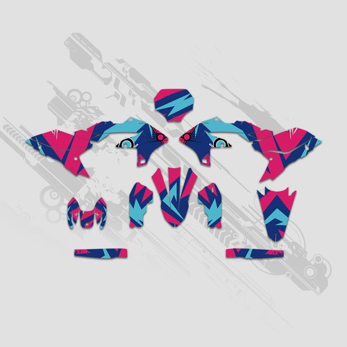 Motocross graphics decals - graphics,