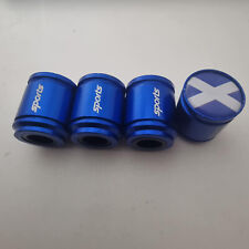 SCOTLAND Blue Valve Dust caps SPORTS non stick Worlds Biggest 9 color