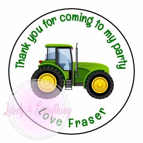 Personalised green tractor - personalised,
