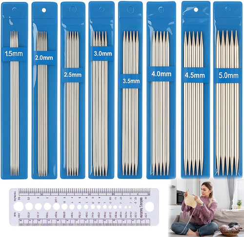 Knitting needles set double - knitting,