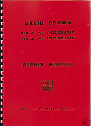 David brown 850 950 - david,