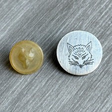 Fox Head Hunt Buttons, Afonwy/North Lonsdale Style, Vintage Hunting Hounds