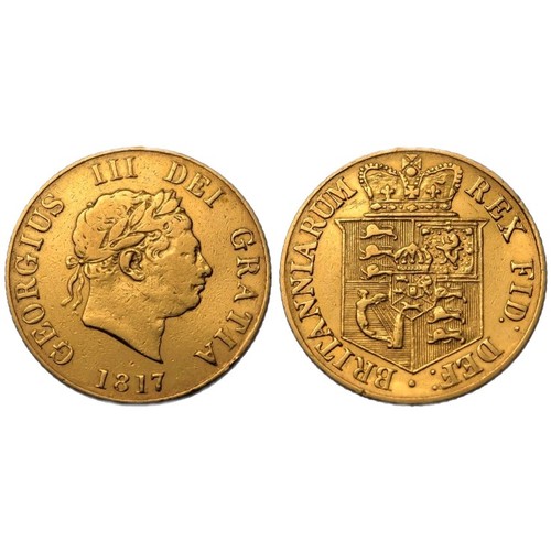 1817 george iii gold half - 1817,