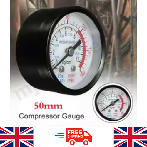 50mm thread 0 - 50mm, 0-180psi