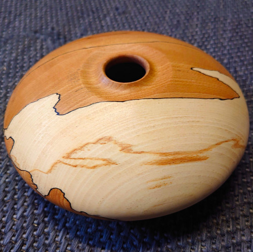Spalted beech hollow form - spalted,