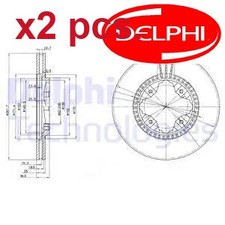 X2 PCS FRONT BRAKE DISC SET