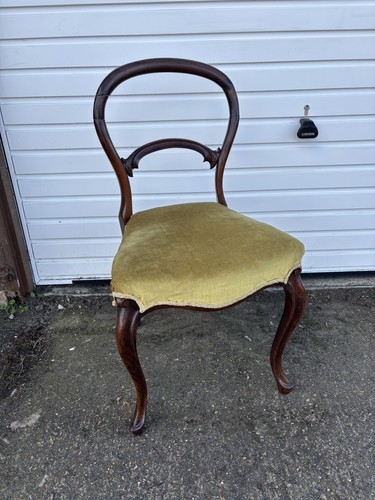 Victorian balloon back chair - balloon,