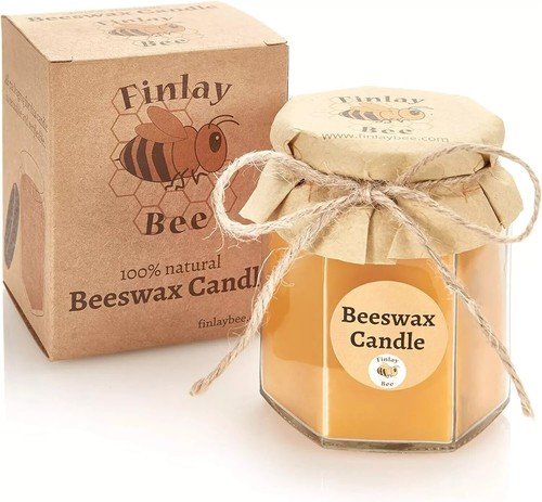 100 natural beeswax candle - 100%,