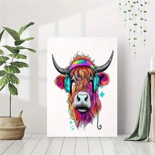 Highland cow abstract - highland,
